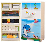 Dolphin 11Cart Plastic Kids Wardrobe